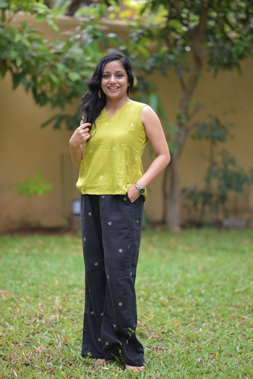 Sleeveless Jamdani Co-ord Set Og