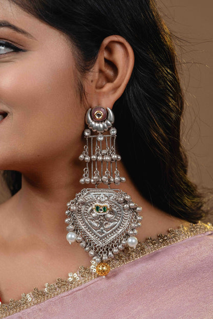 chain long earrings