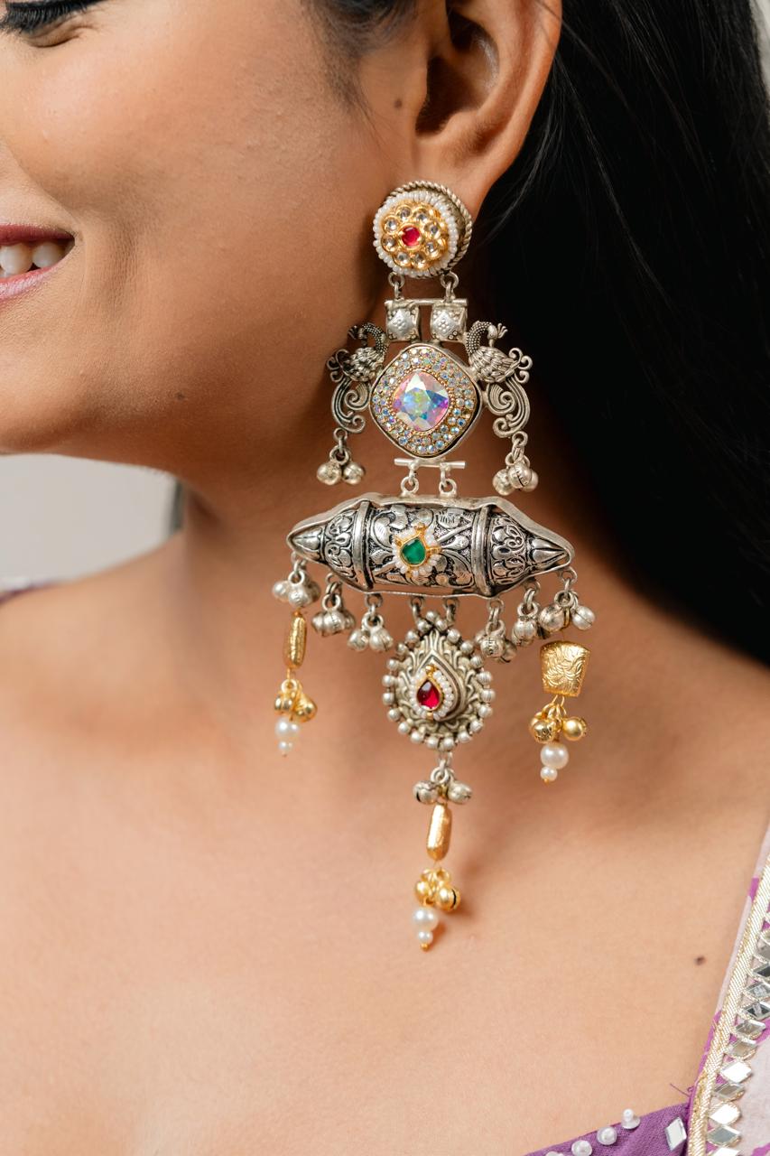 long ethnic earrings