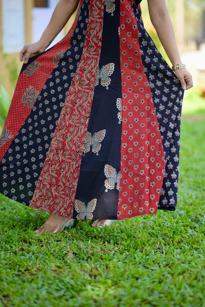 Cotton Ajrakh Dress Og