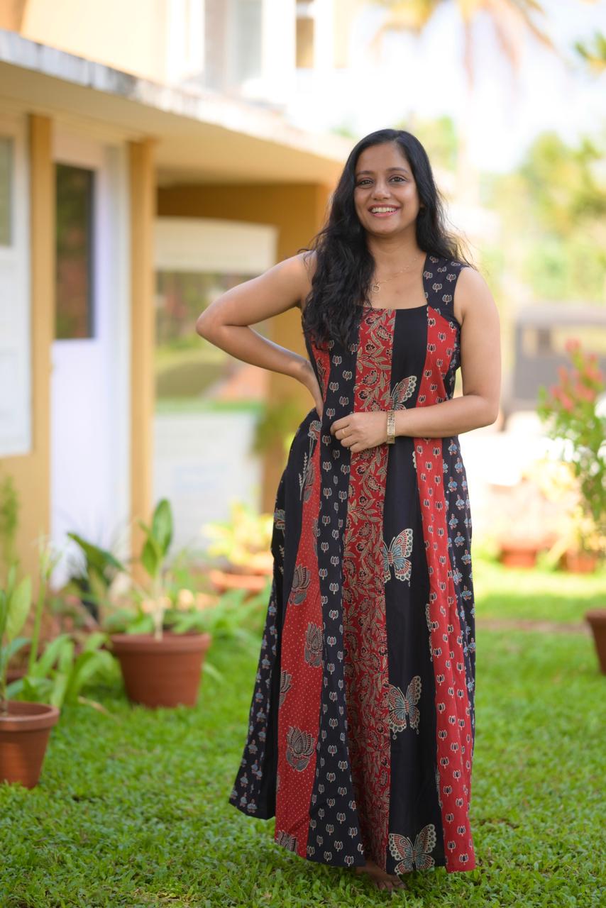 Cotton Ajrakh Dress Og