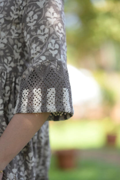 Cotton Hakoba A-Line Dress Og