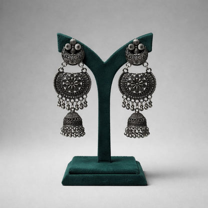 Vintage Black Metal Dangle Earrings LP- 48Hr Delivery