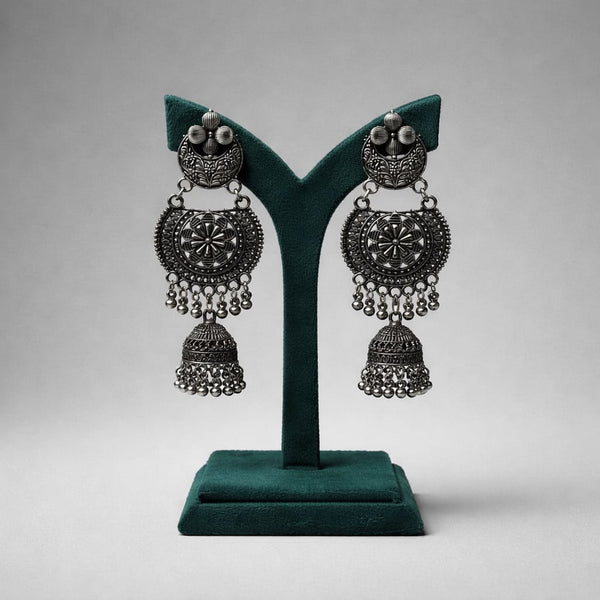 Vintage Black Metal Dangle Earrings LP- 48Hr Delivery