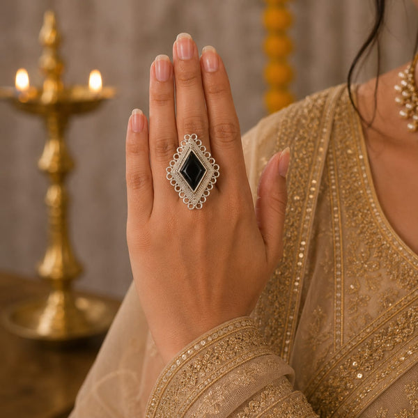 Diamond Dazz Women Navratri Ring