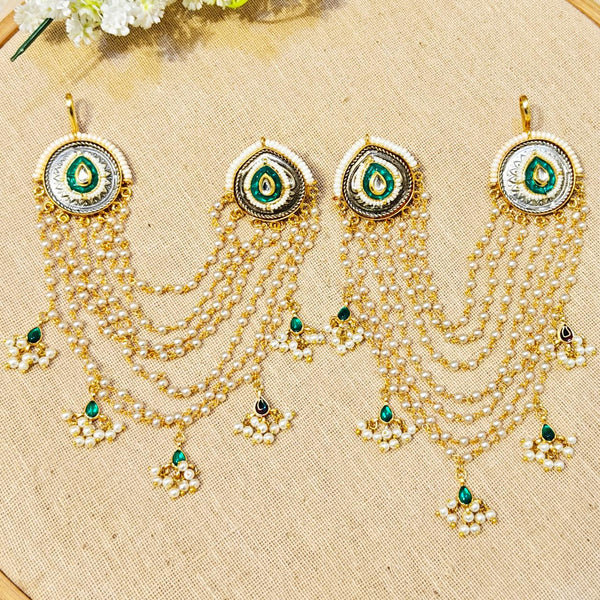 Aarohi Look Alike Dual Tone Stone Earring