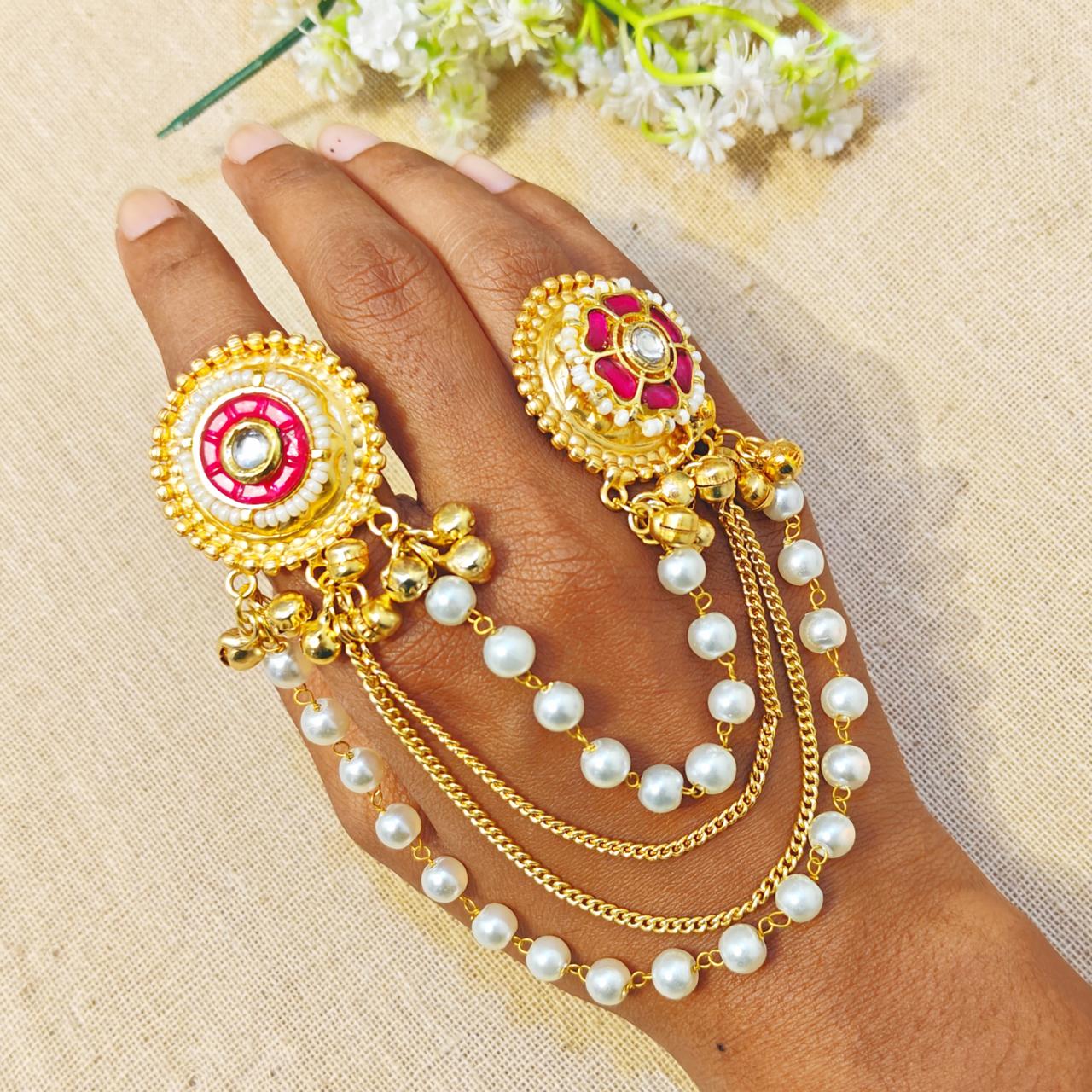 Radiance Silver Look Alike Gold Ring For Women