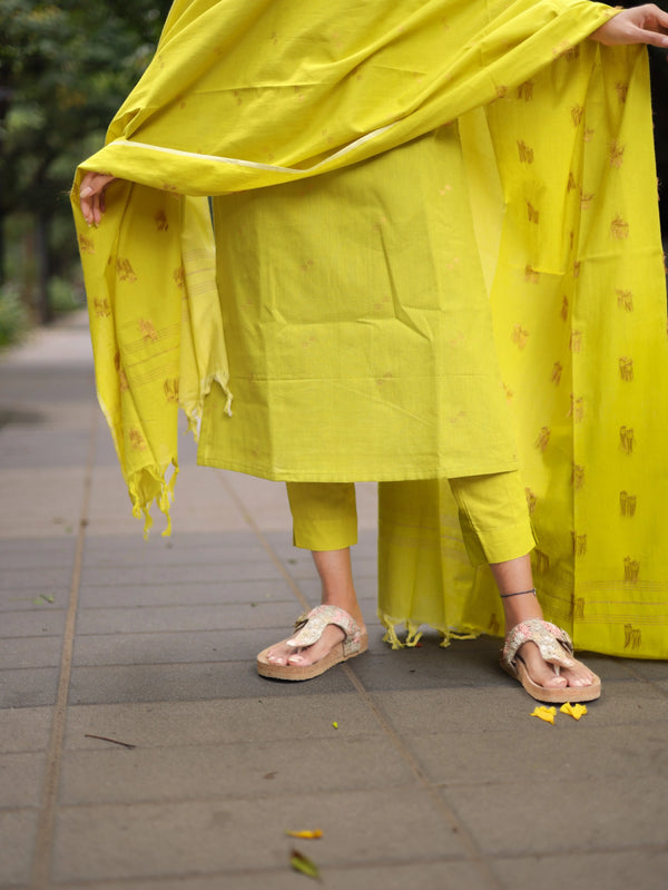 Studio Green Cotton Kadhambari Set