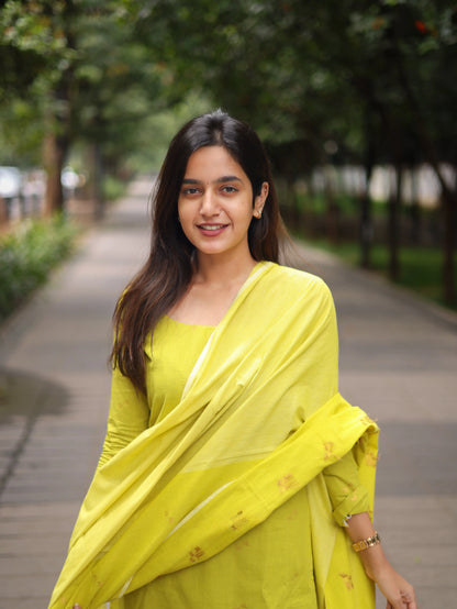 Studio Green Cotton Kadhambari Set