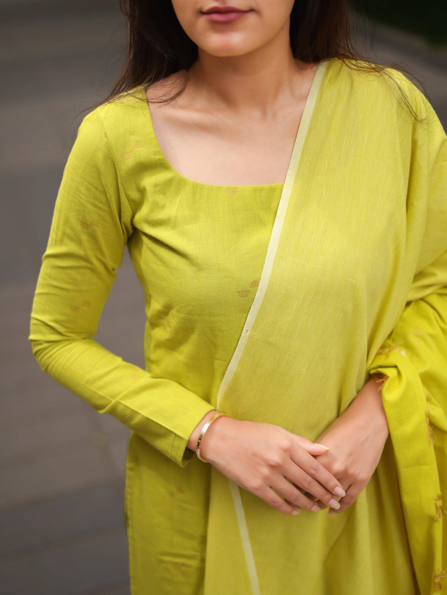 Studio Green Cotton Kadhambari Set