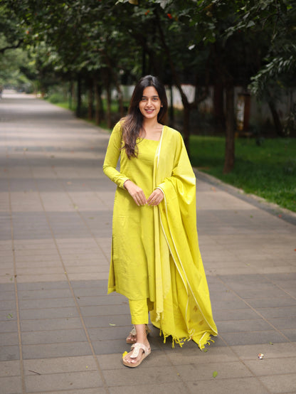Studio Green Cotton Kadhambari Set