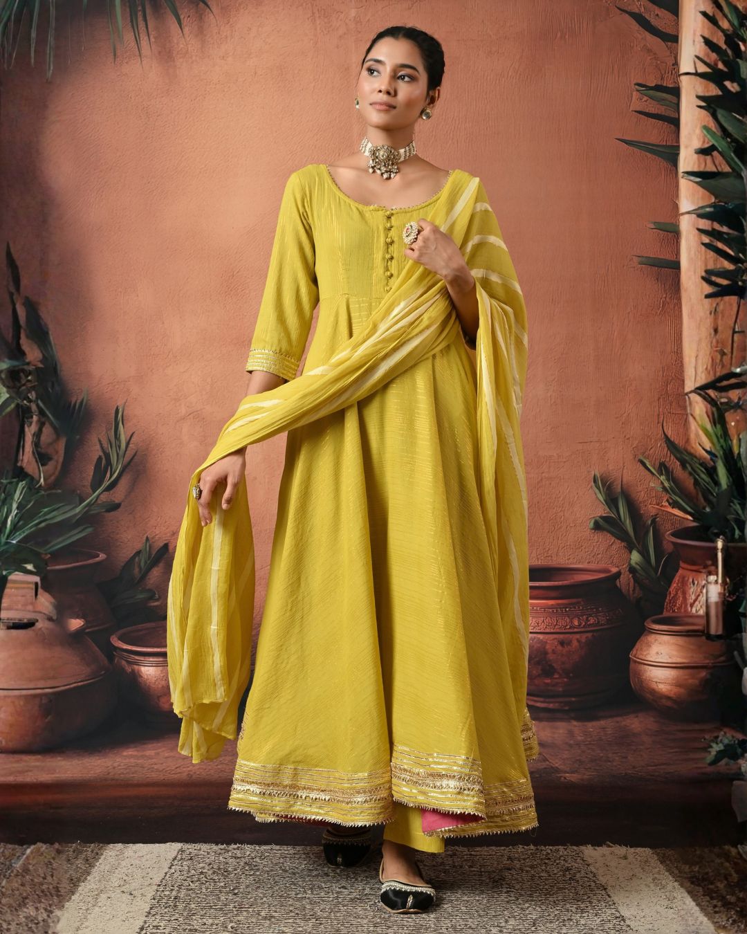 A Little Extra Anarkali Set Bo
