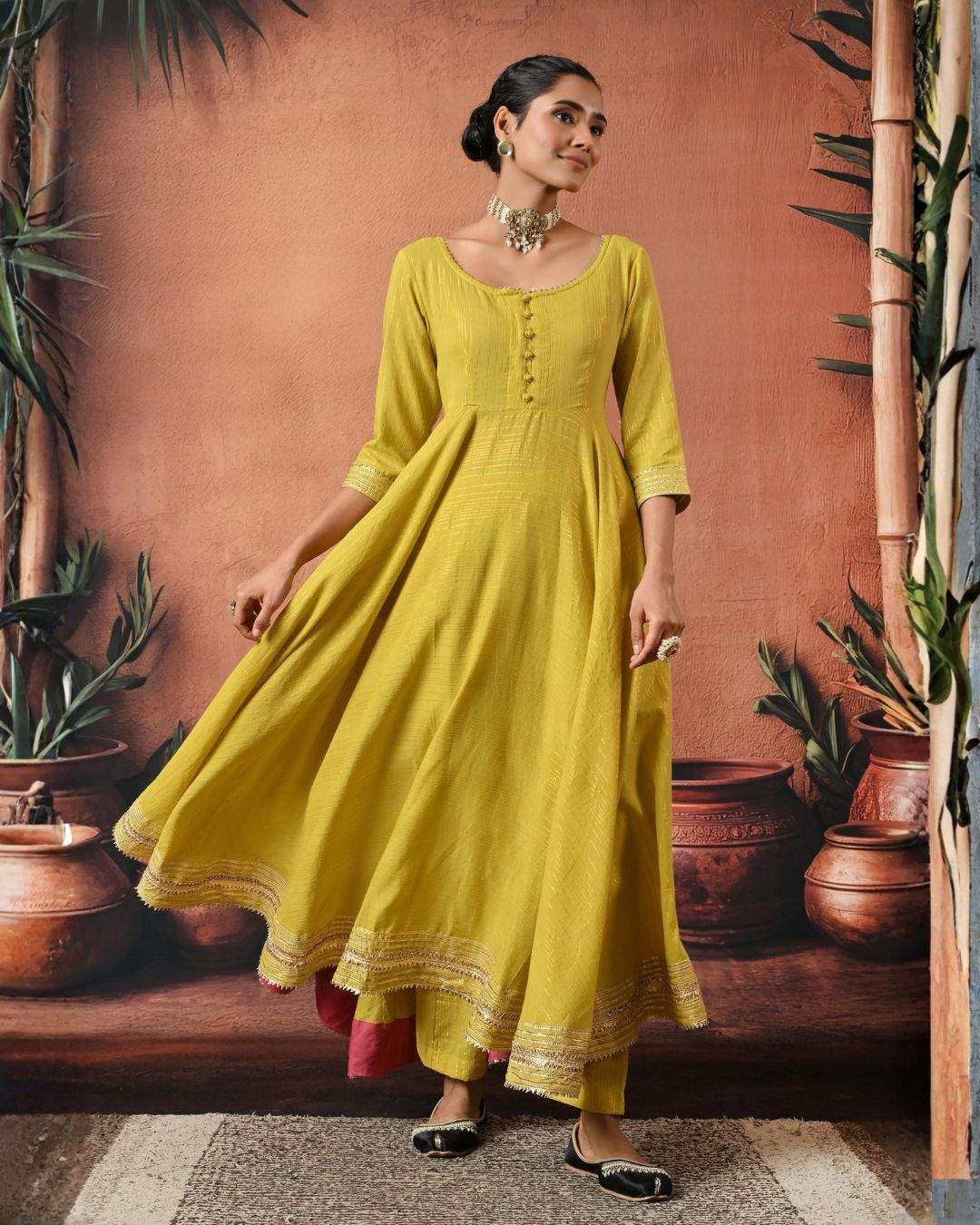 A Little Extra Anarkali Set Bo