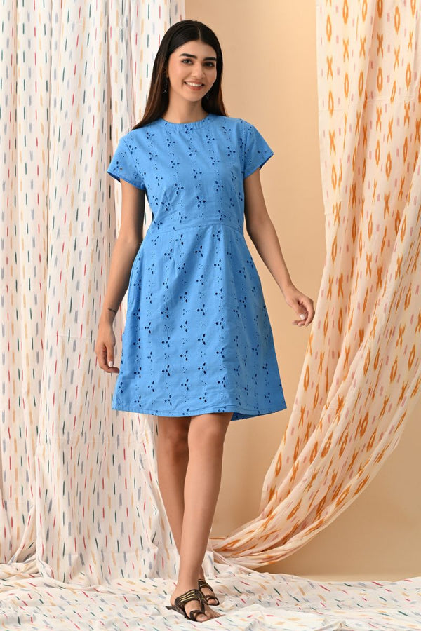 Anna Schiffli Shift Dress