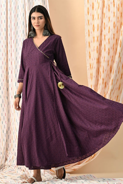 Zariyah Embroidered Angrakha Dress