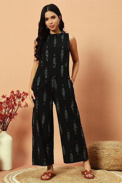 Black Ikat Jumpsuit