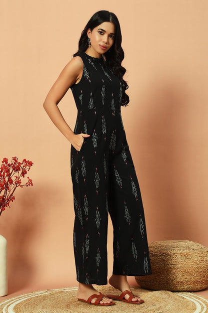 Black Ikat Jumpsuit