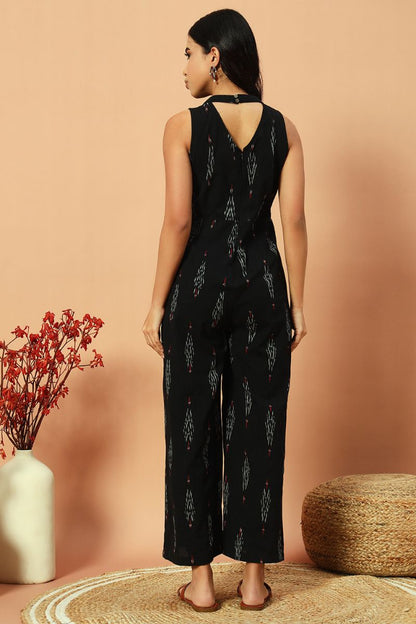 Black Ikat Jumpsuit
