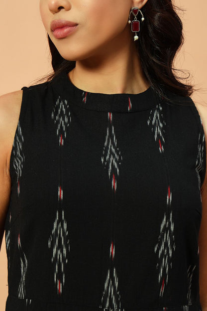 Black Ikat Jumpsuit