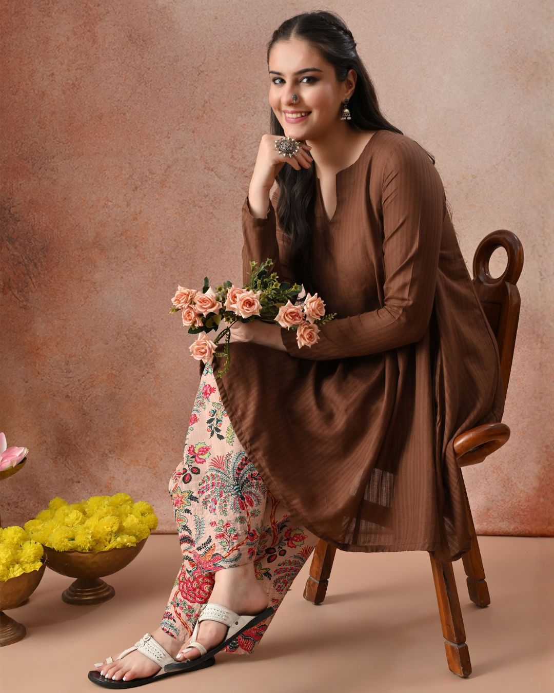 Veda Kalidar Farshi Co-ord Set