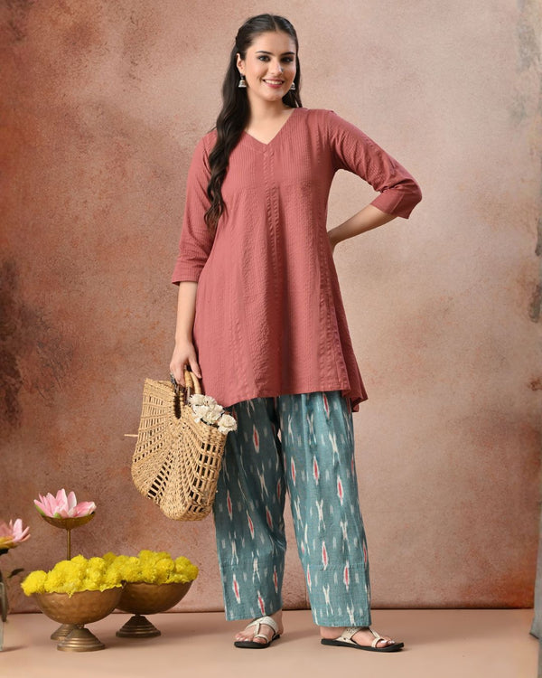 Nyla Ikat Farshi Co-ord Set