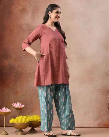 Nyla Ikat Farshi Co-ord Set