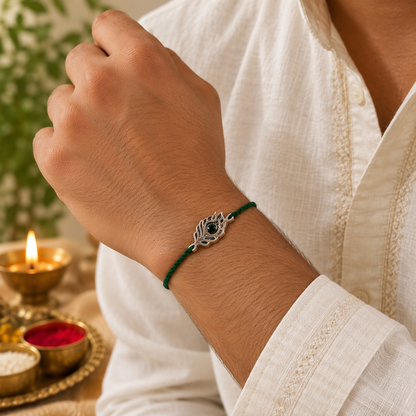 Krishna Silver Look Alike Rakhi