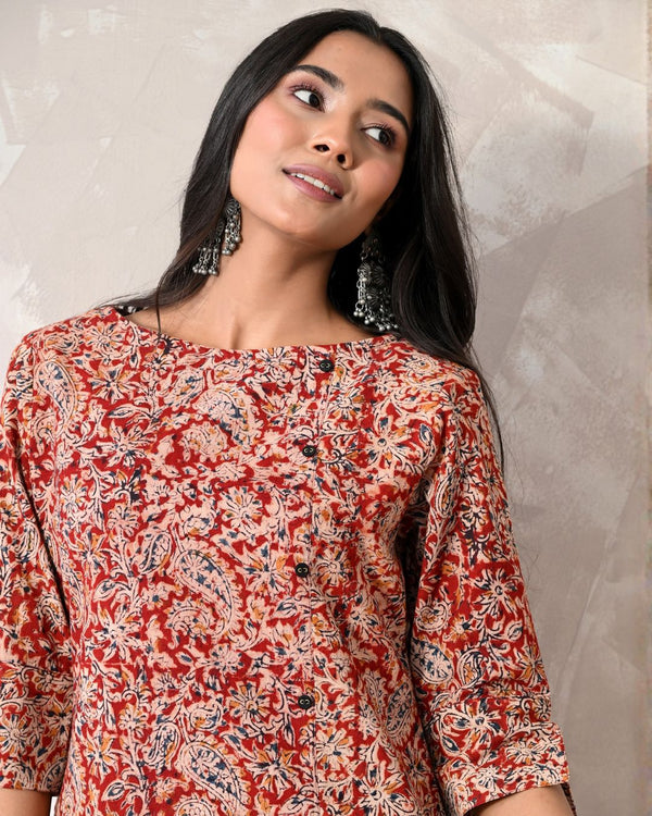 Katha Kalamkari Formal Shift Dress