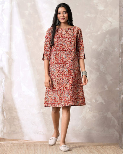 Katha Kalamkari Formal Shift Dress