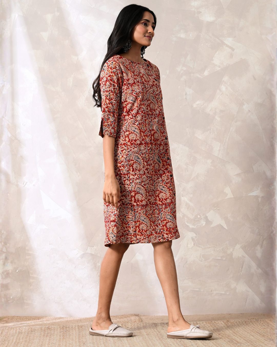 Katha Kalamkari Formal Shift Dress