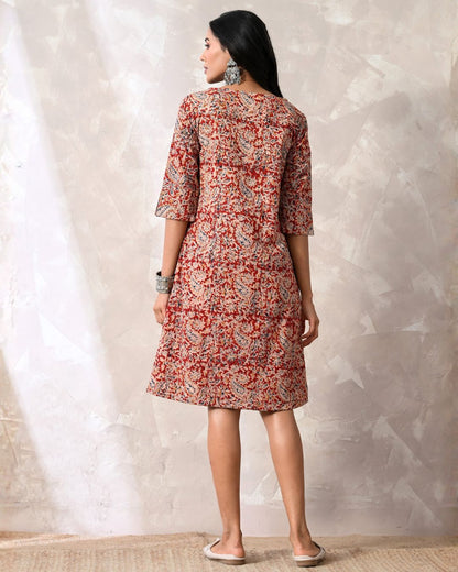 Katha Kalamkari Formal Shift Dress