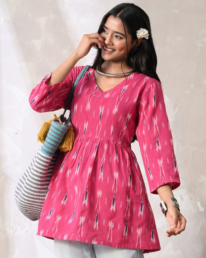 Gulab Ikat Top