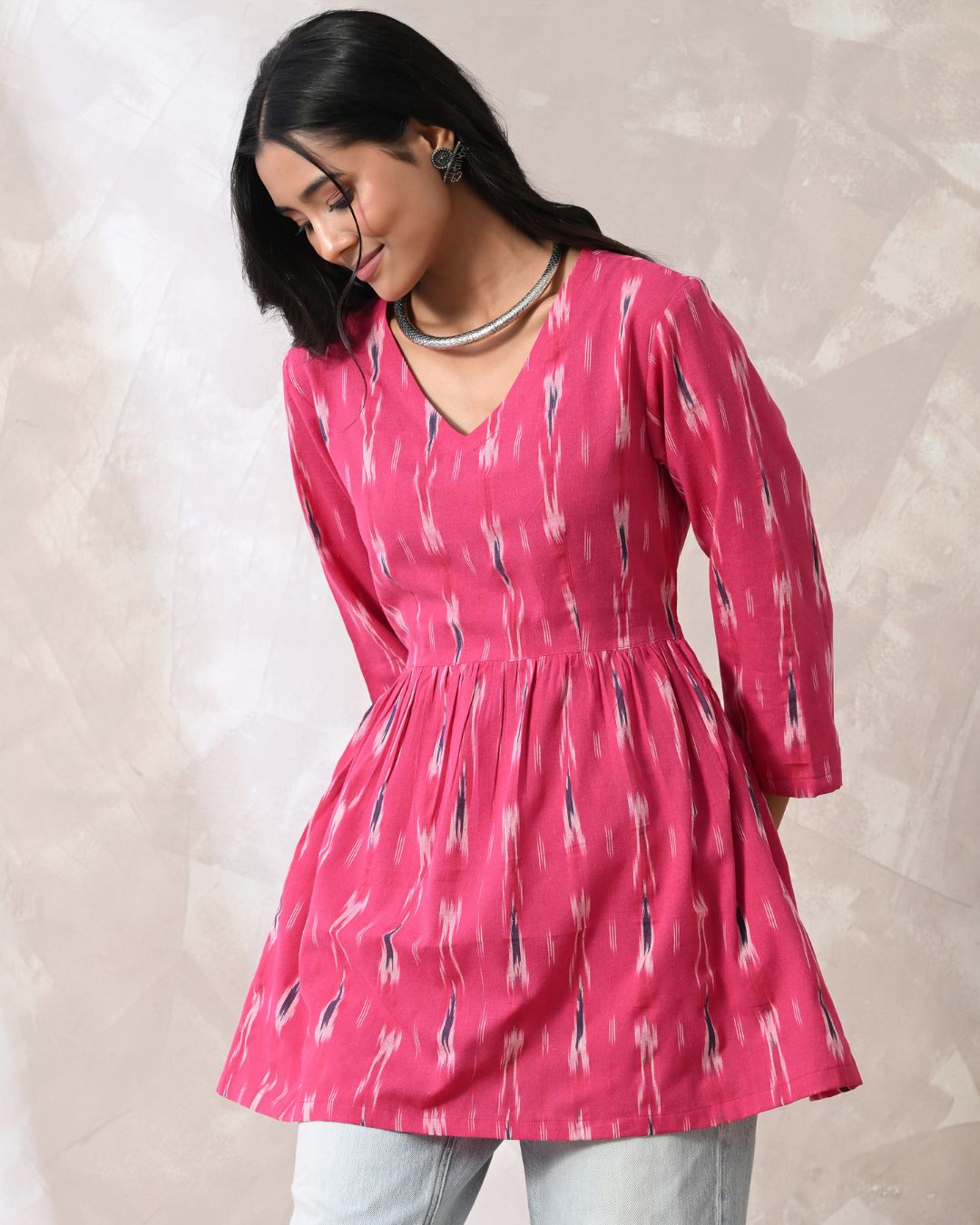 Gulab Ikat Top