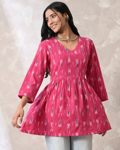 Gulab Ikat Top