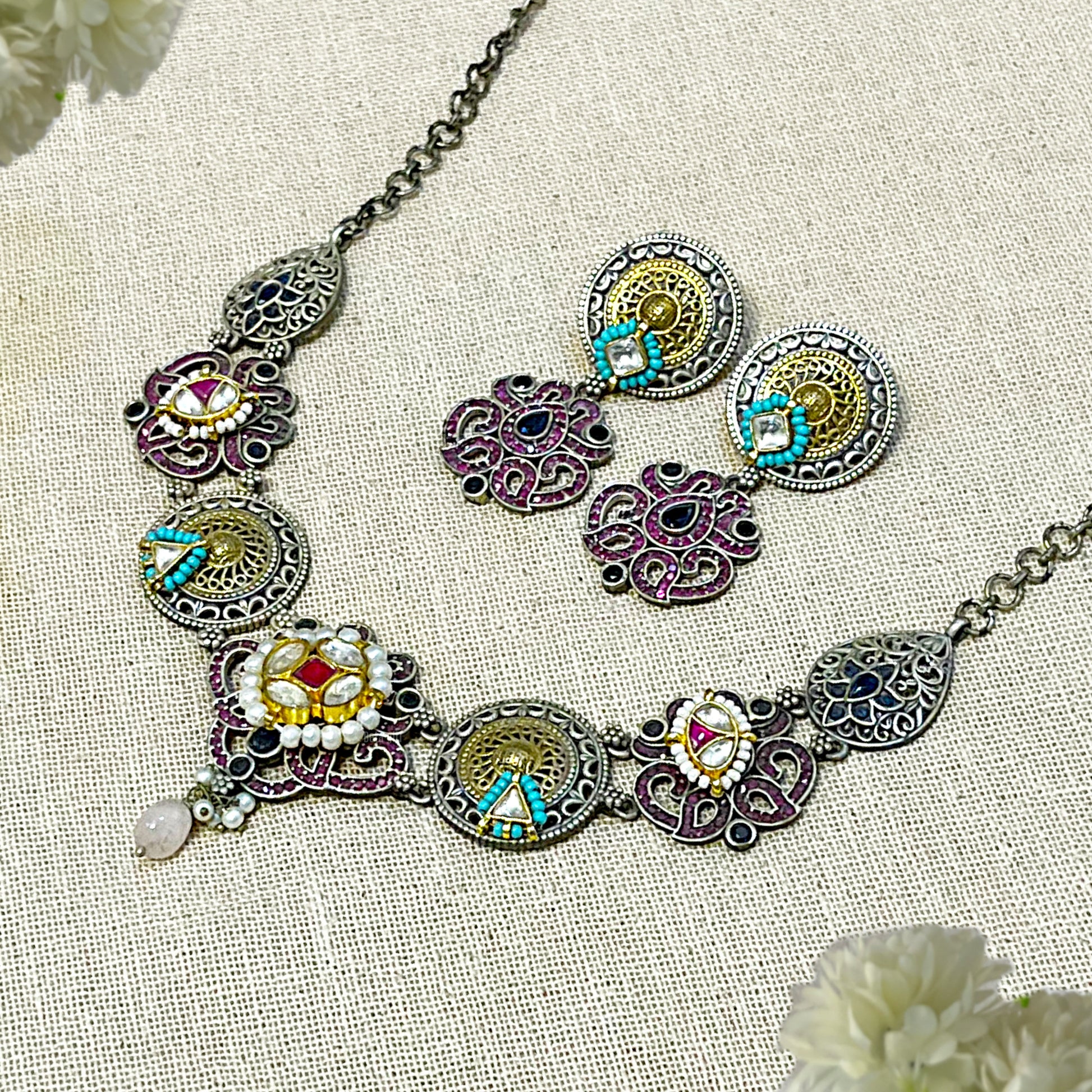 Oxidised Necklace