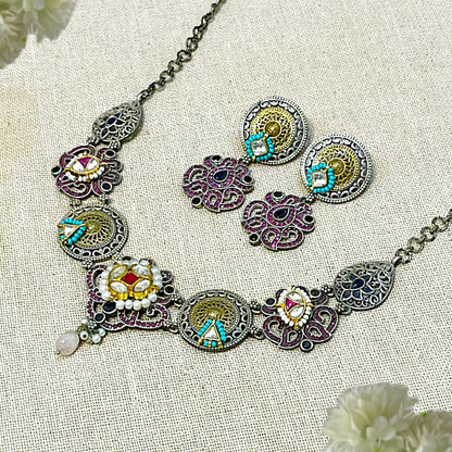 Oxidised Necklace