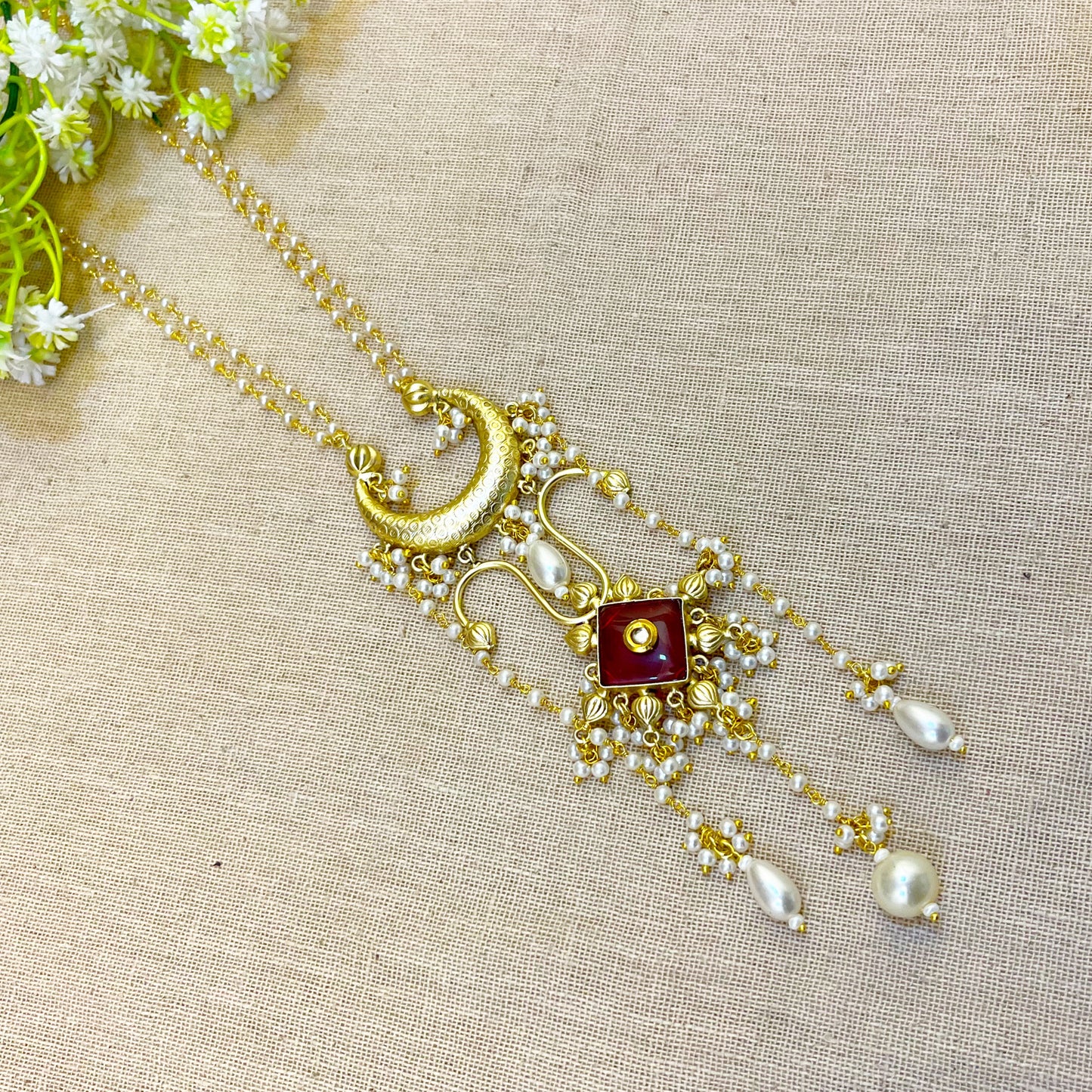 Golden chain necklace