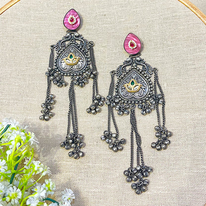 silver earrings