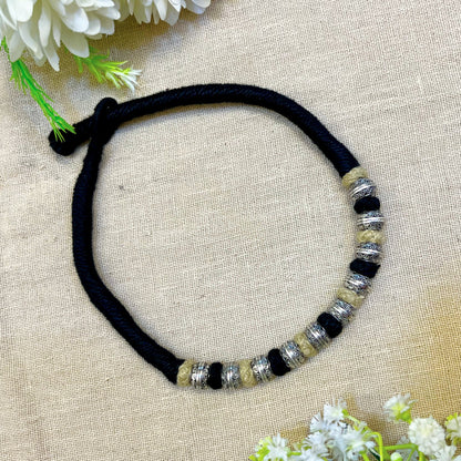 Black Thread Oxidised Choker