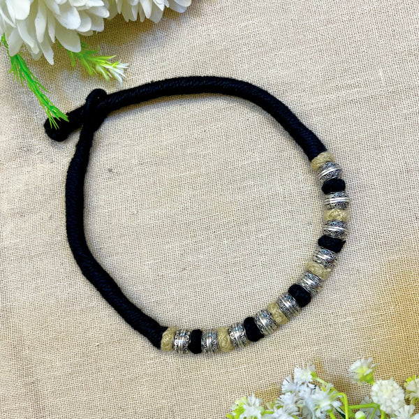 Black Thread Oxidised Choker