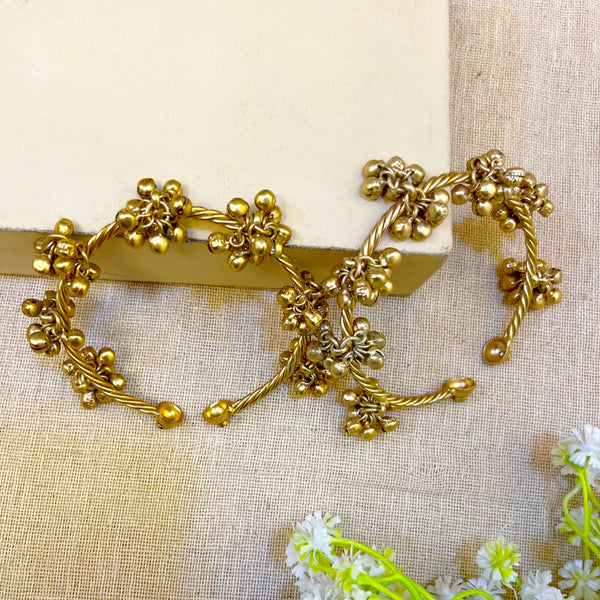 golden ghungroo bangles 