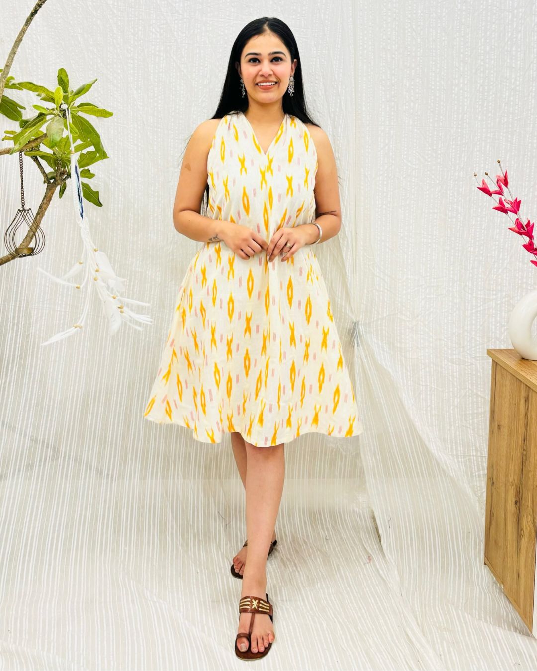 Sunshine Ikat Aline Dress Bo