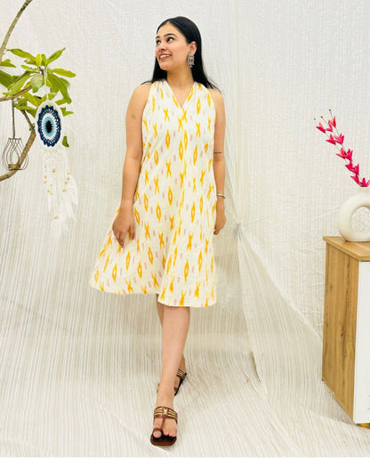 Sunshine Ikat Aline Dress Bo