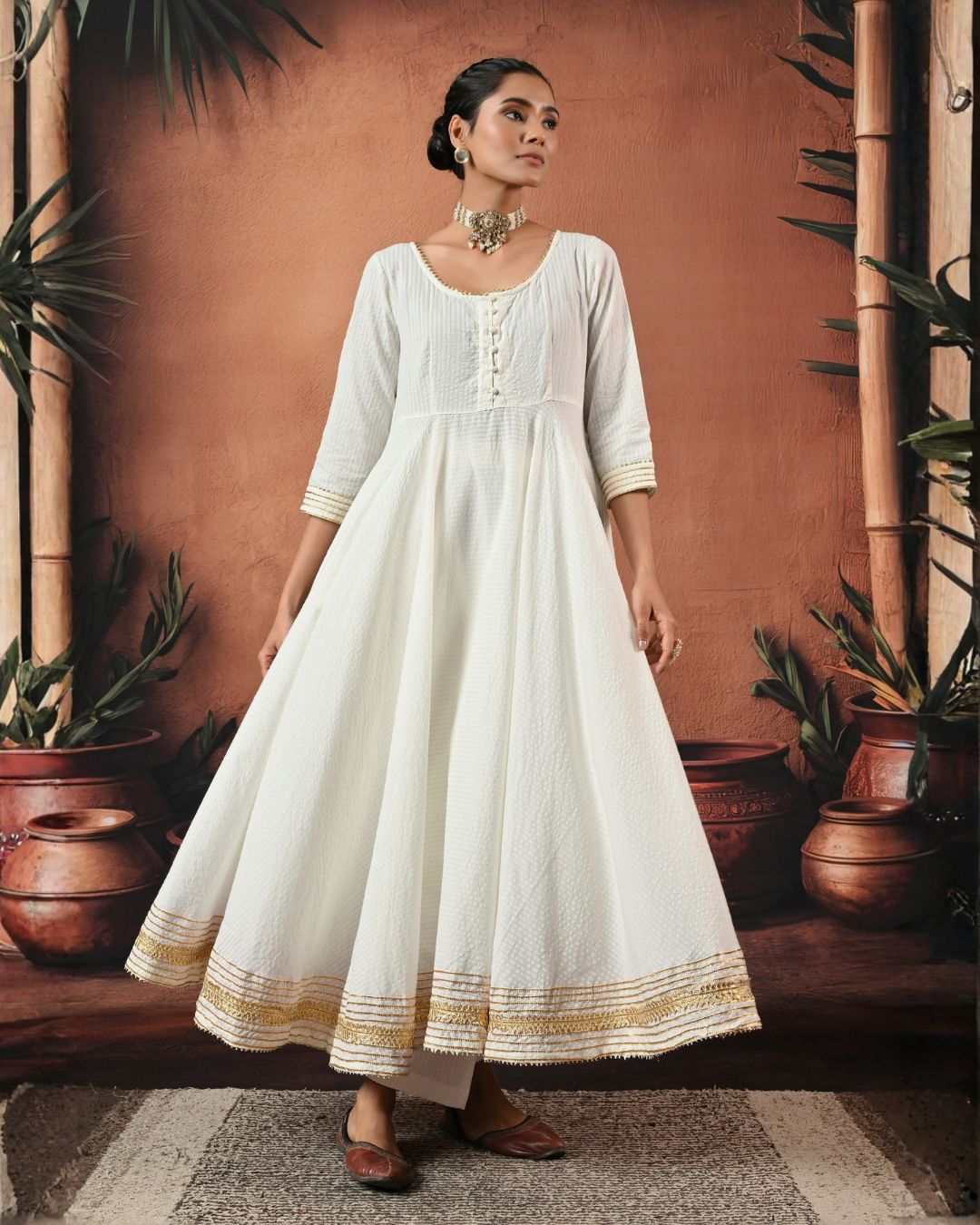 The Good One Anarkali Set Bo