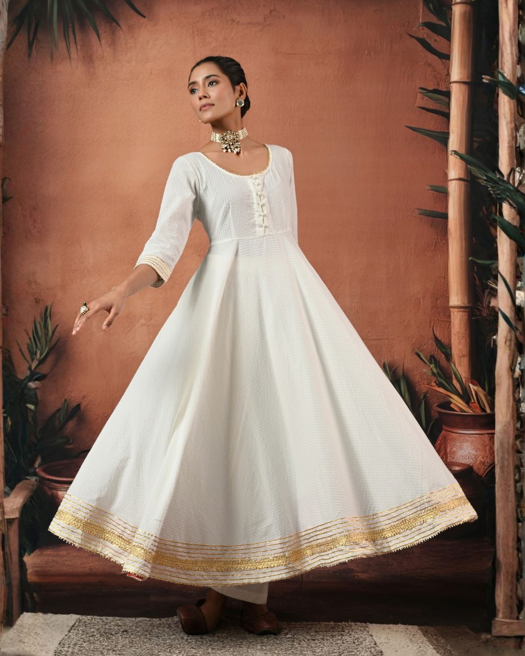 The Good One Anarkali Set Bo