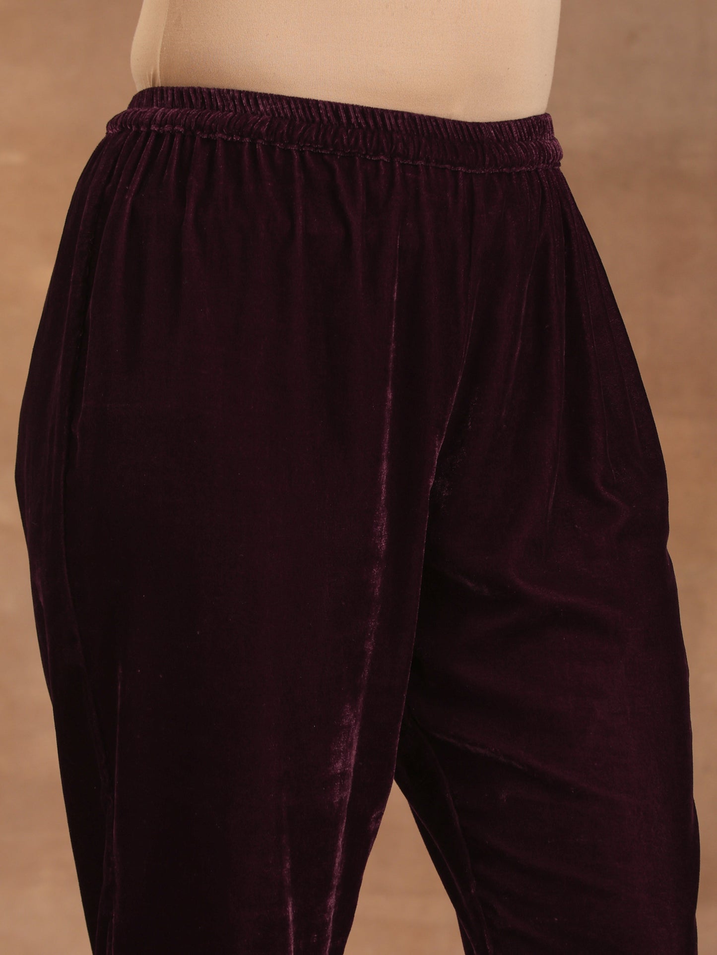 trueBrowns Wine Velvet Pant