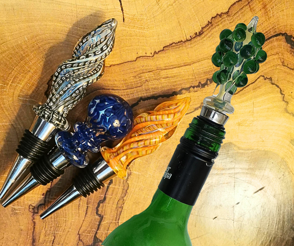 Cyra  Handblown Glass Wine Stoppers