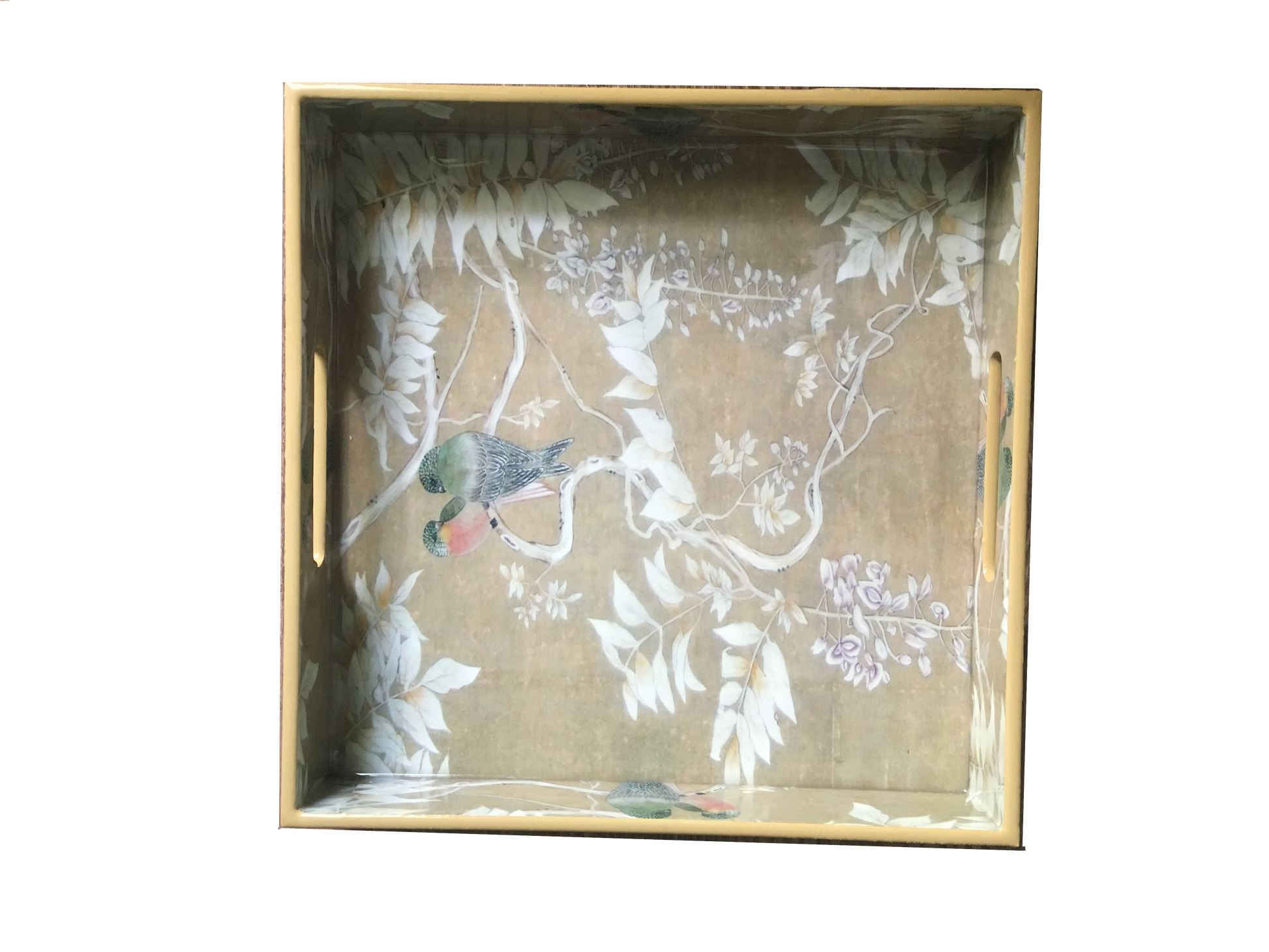 Bird Subtle Cream  Tray/ Serving Tray/  Home decor Tray . - Factoh