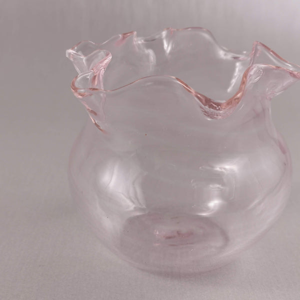 Art Glass  Bowl /Vase  Rosa