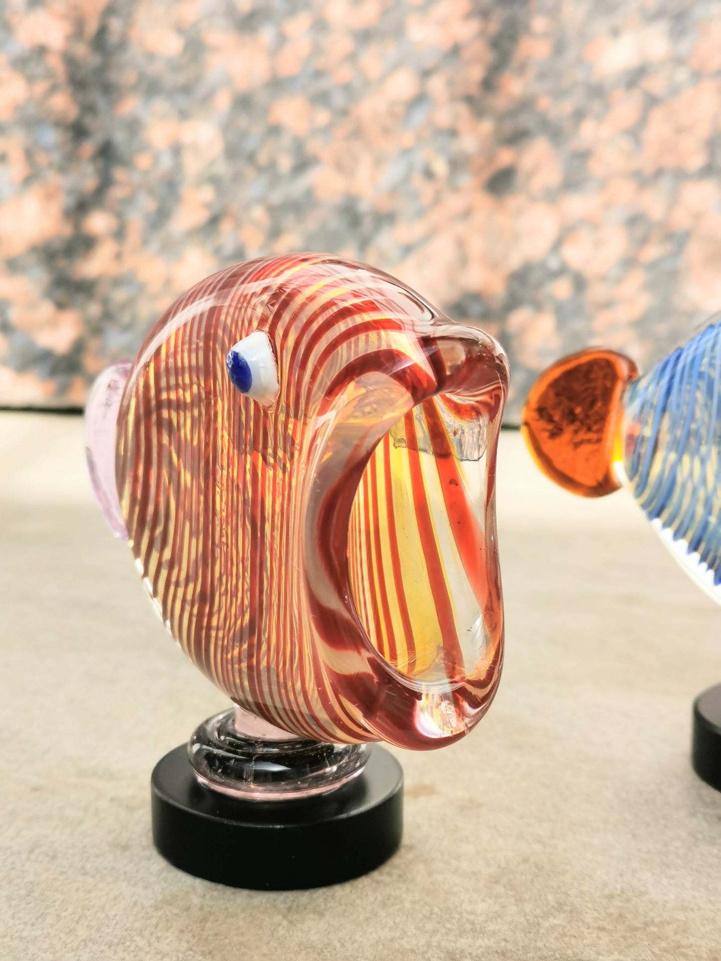 Fish Table Decor Glass- RE